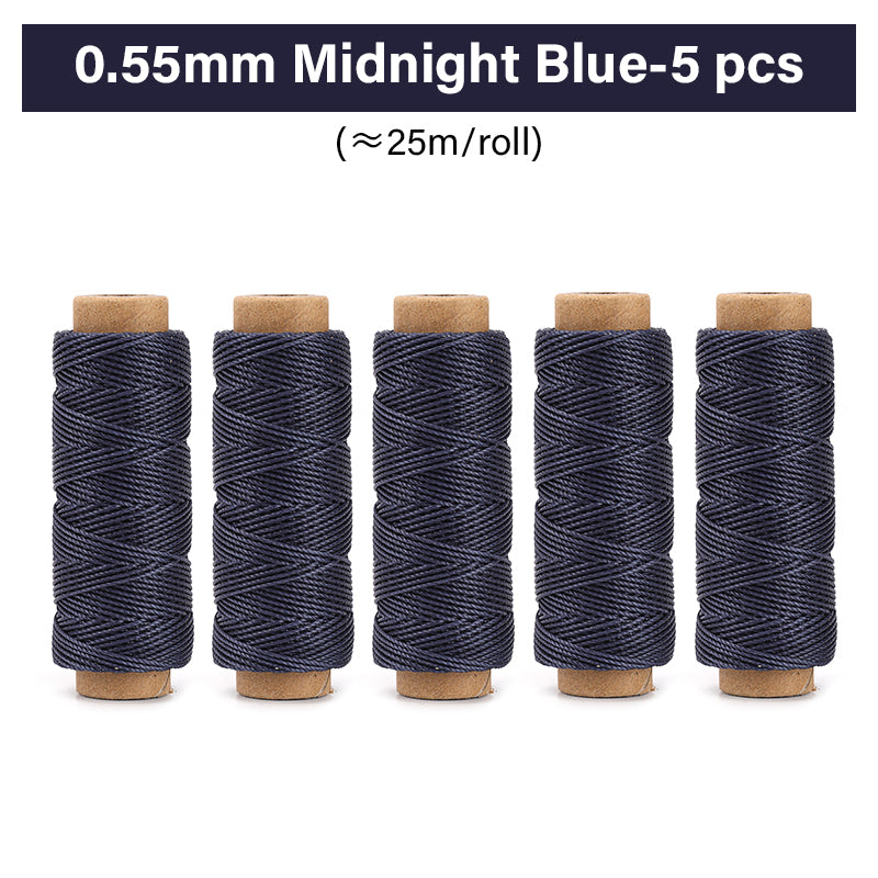 0.35mm/0.45mm/0.55mm/0.65mm Polyester Hand Sewing Round Waxed Thread | WUTA