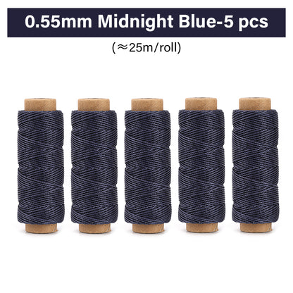 0.35mm/0.45mm/0.55mm/0.65mm Polyester Hand Sewing Round Waxed Thread | WUTA