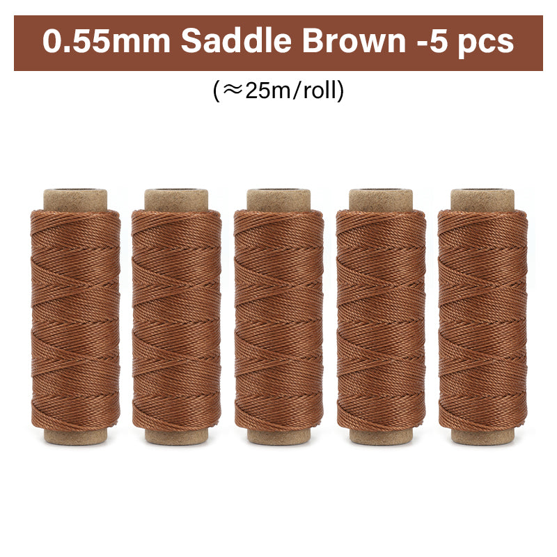 0.35mm/0.45mm/0.55mm/0.65mm Polyester Hand Sewing Round Waxed Thread | WUTA