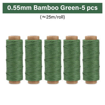 0.35mm/0.45mm/0.55mm/0.65mm Polyester Hand Sewing Round Waxed Thread | WUTA