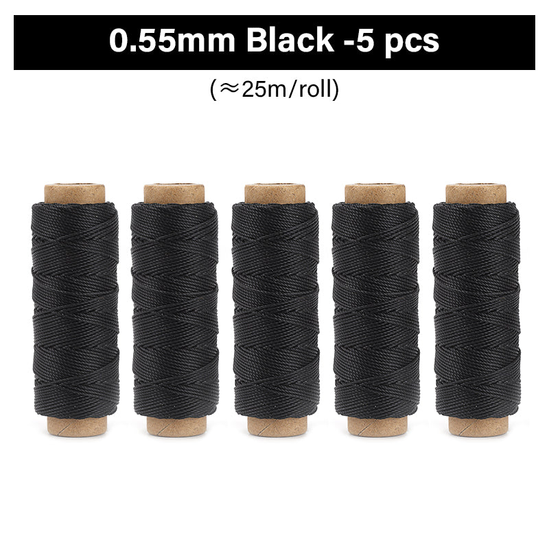 0.35mm/0.45mm/0.55mm/0.65mm Polyester Hand Sewing Round Waxed Thread | WUTA
