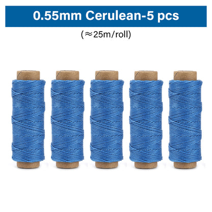 0.35mm/0.45mm/0.55mm/0.65mm Polyester Hand Sewing Round Waxed Thread | WUTA