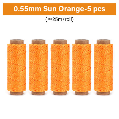 0.35mm/0.45mm/0.55mm/0.65mm Polyester Hand Sewing Round Waxed Thread | WUTA