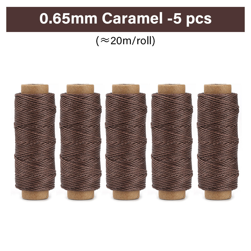 0.35mm/0.45mm/0.55mm/0.65mm Polyester Hand Sewing Round Waxed Thread | WUTA