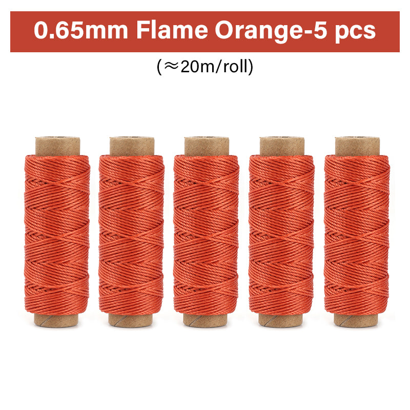 0.35mm/0.45mm/0.55mm/0.65mm Polyester Hand Sewing Round Waxed Thread | WUTA