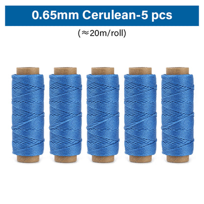 0.35mm/0.45mm/0.55mm/0.65mm Polyester Hand Sewing Round Waxed Thread | WUTA