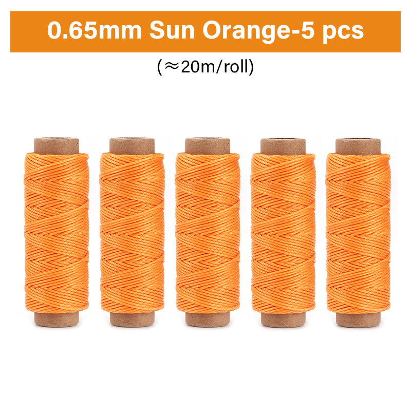 0.35mm/0.45mm/0.55mm/0.65mm Polyester Hand Sewing Round Waxed Thread | WUTA