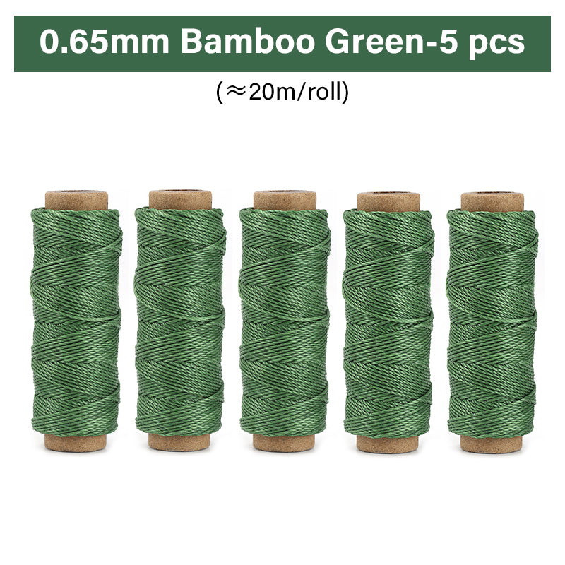 0.35mm/0.45mm/0.55mm/0.65mm Polyester Hand Sewing Round Waxed Thread | WUTA