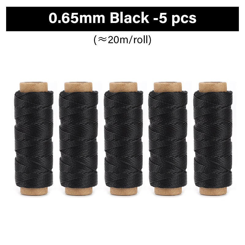 0.35mm/0.45mm/0.55mm/0.65mm Polyester Hand Sewing Round Waxed Thread | WUTA
