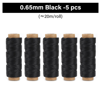 0.35mm/0.45mm/0.55mm/0.65mm Polyester Hand Sewing Round Waxed Thread | WUTA