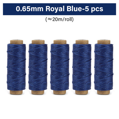 0.35mm/0.45mm/0.55mm/0.65mm Polyester Hand Sewing Round Waxed Thread | WUTA