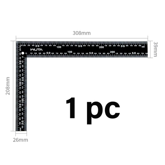 Leather Craft Ruler Metal L-Shaped Ruler 300X200mm | WUTA
