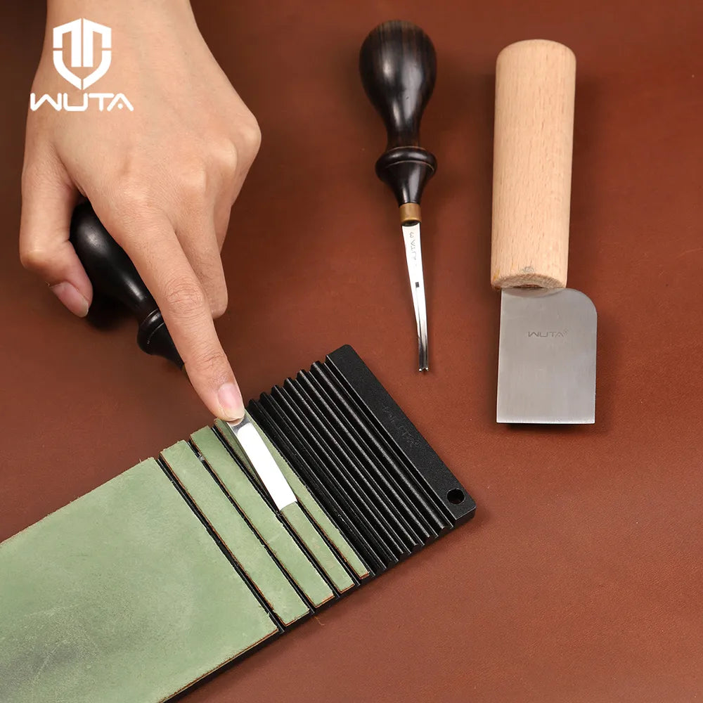 WUTA Edge Beveler Sharpener – Multifunctional Leather Sharpening Tool for Edge Bevelers & Knives