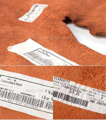 1 Square Feet Irregular Spain Imported Clemence Cowhide Leather Pre-cut Leather | WUTA