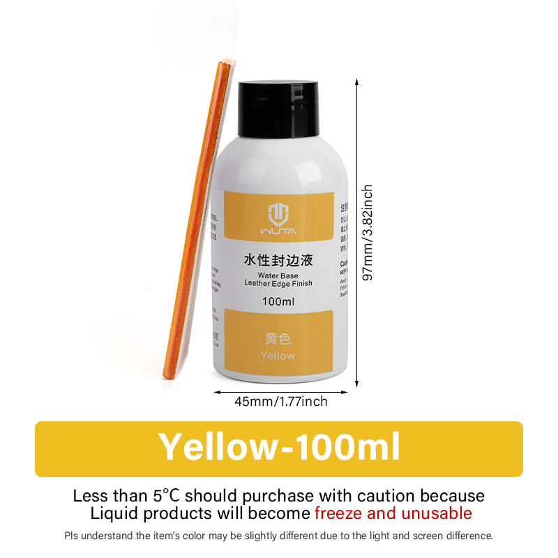 WUTA 100ml Pro Leather Paint Water and Oil-Based Finish Color Edge Sealing Liquid