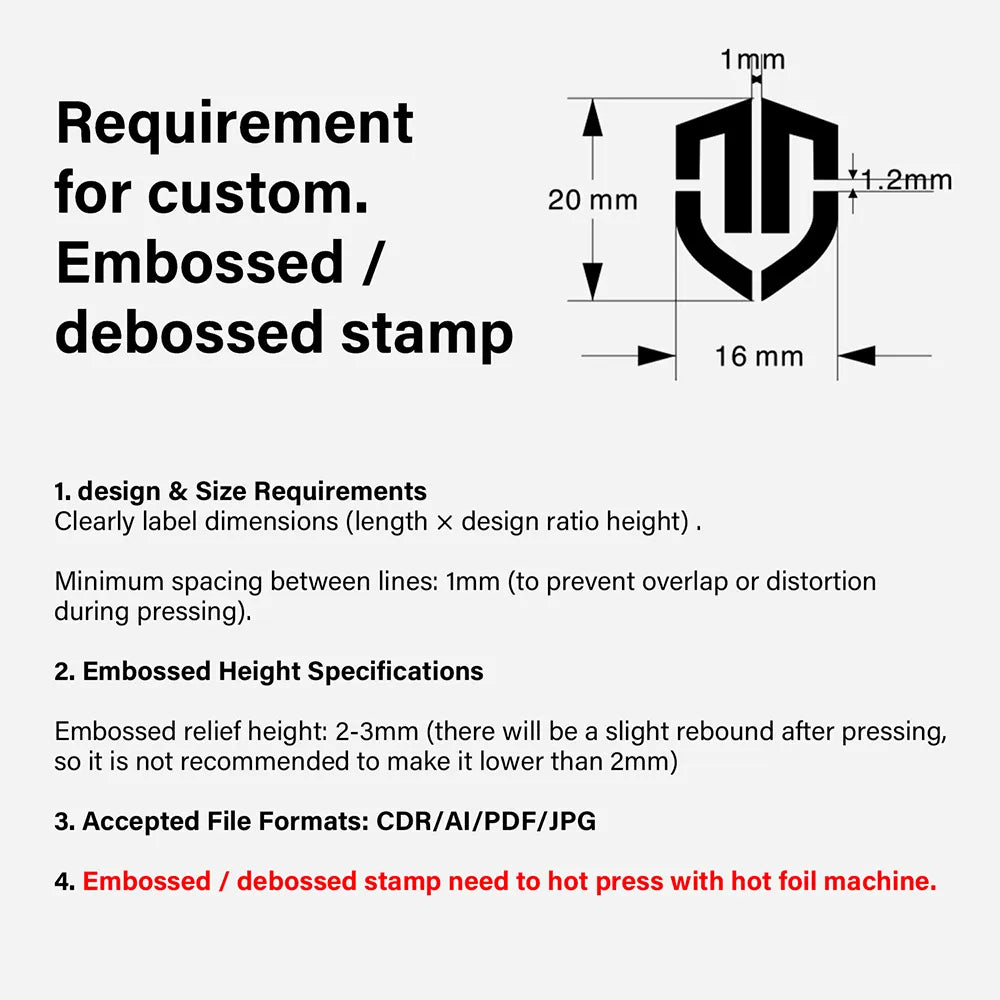 Customized Leather Brass Stamp Custom Logo Copper Mold | WUTA