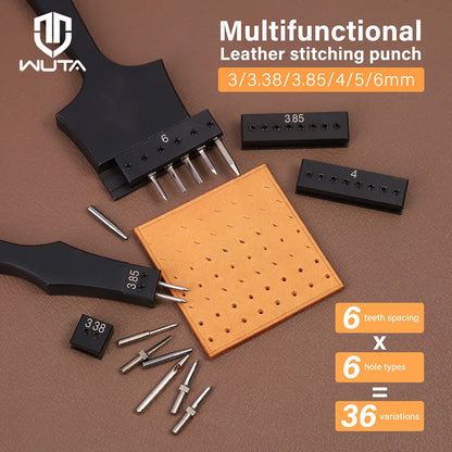 Interchangeable Adapter/ Head Accessories for Multifunctional Leather Hole Punch Pricking Iron | WUTA