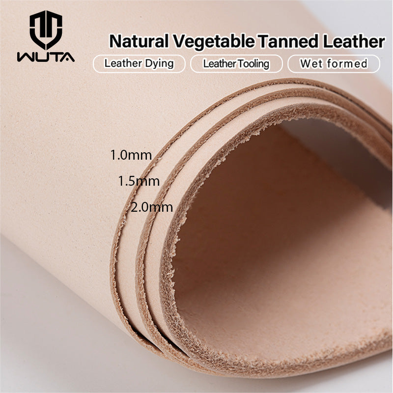Full Grain Natural Vegetable Tanned Cowhide Leather | WUTA
