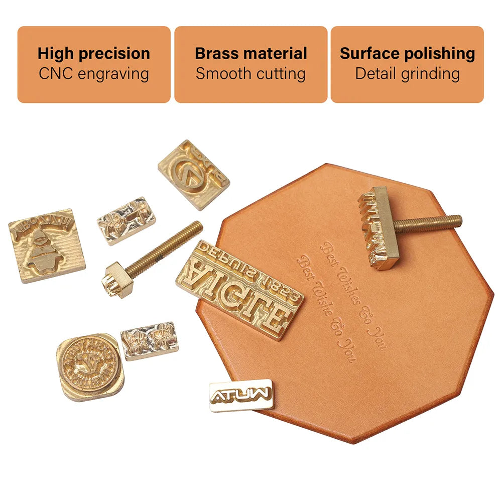 Customized Leather Brass Stamp Custom Logo Copper Mold | WUTA