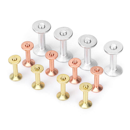 50/100 Set Solid Brass Rivets&Burrs Studs Permanent Tack Fasteners |WUTA