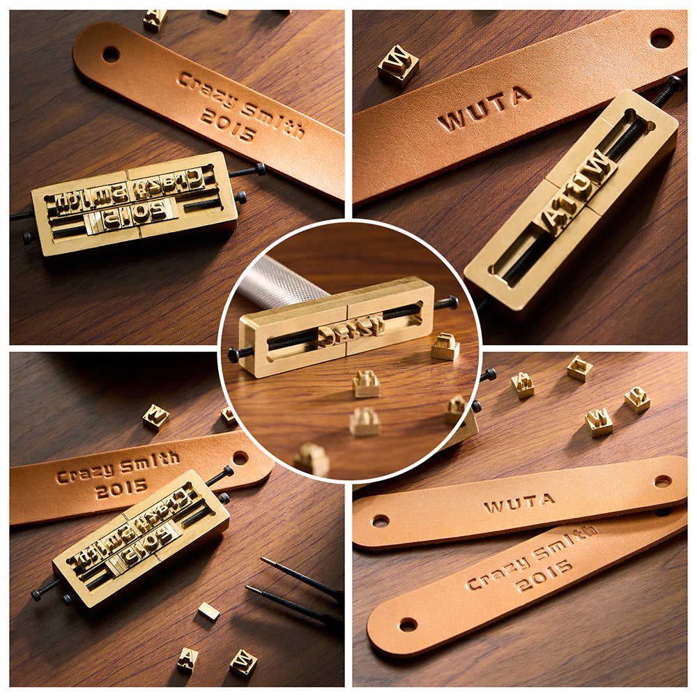 Custom Brass Stamping Letters Kit DIY Stamp Copper Numbers Alphabets Symbols Set | WUTA
