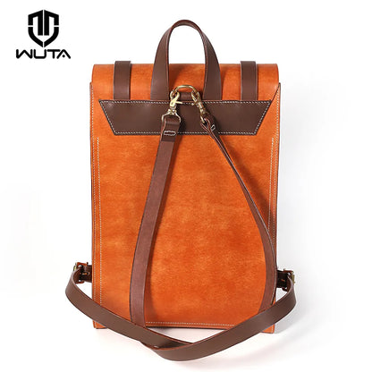 WT882 Leather Cambridge-style Retro Backpack PDF Pattern | WUTA