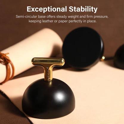 WUTA Leather Weight Paperweight 716g Titanium-Coated Stainless Steel Leathercraft Tool