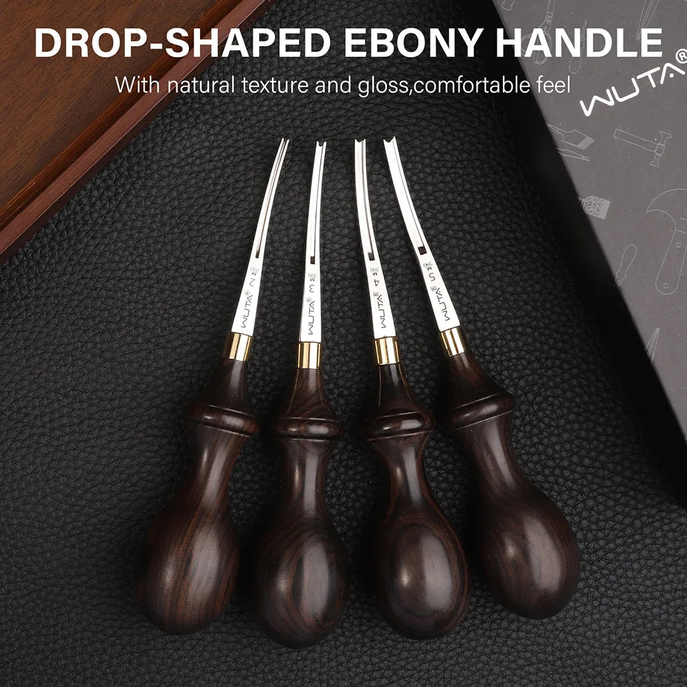 Leather Edge Beveler PRO M390/DC53 Die Steel available 6 Sizes | WUTA