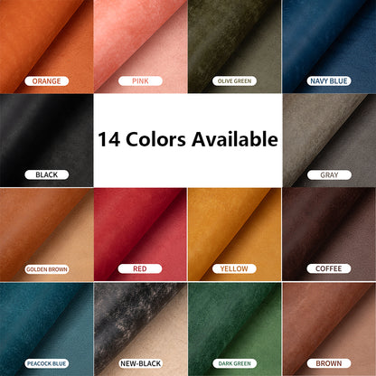 3 Sq.ft Vintage Frosted Vegetable tanned Cowhide Leather First Layer Genuine Leather | WUTA