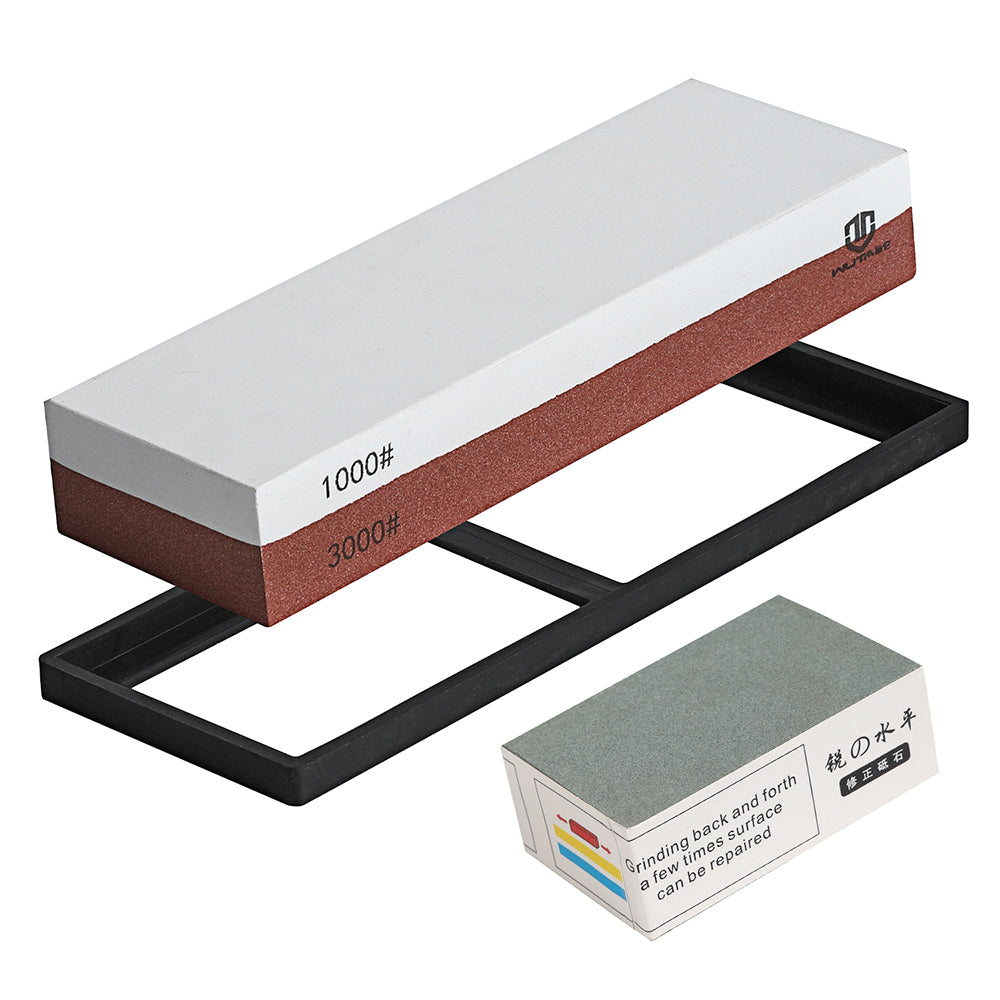 Double Sided Corundum Whetstone Dual-Sided Sharpening Stone 1000&3000 Grit | WUTA