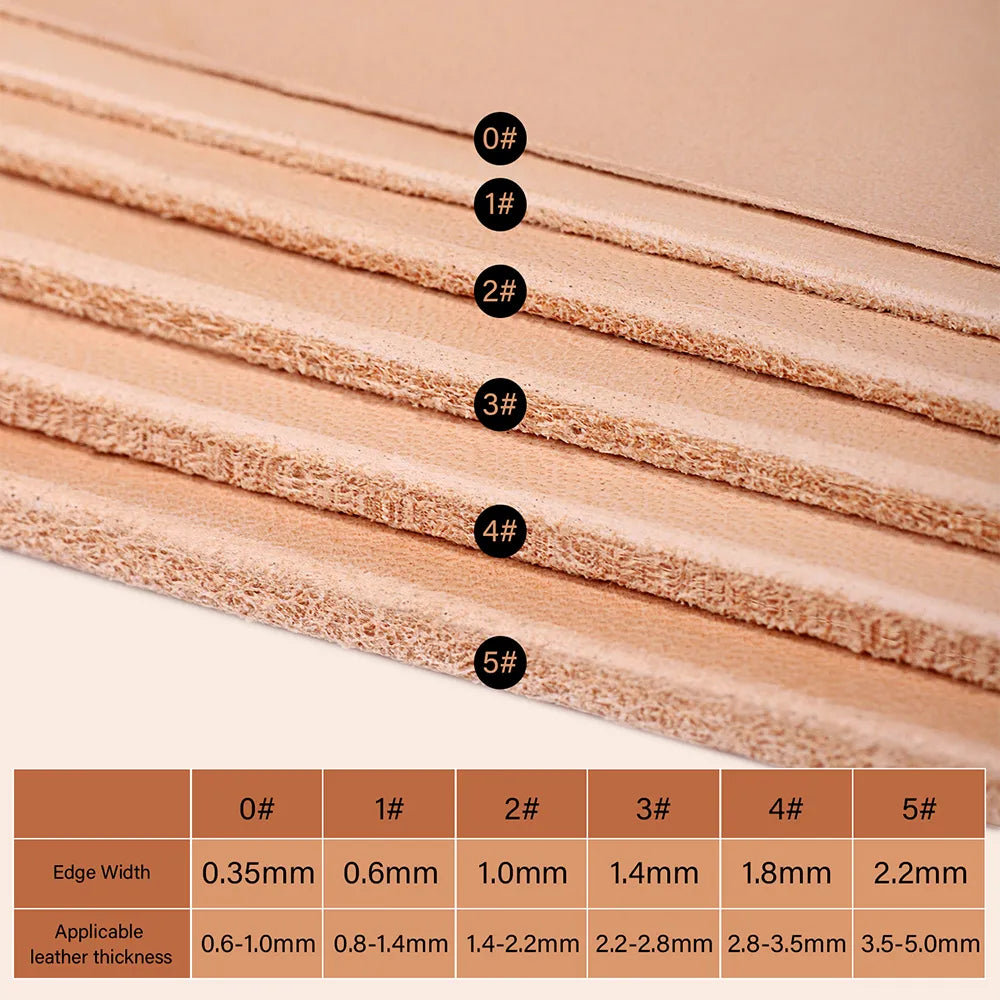 Leather Edge Beveler PRO M390/DC53 Die Steel available 6 Sizes | WUTA