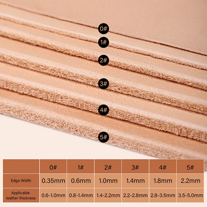 Leather Edge Beveler PRO M390/DC53 Die Steel available 6 Sizes | WUTA