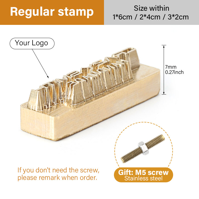 Customized Leather Brass Stamp Custom Logo Copper Mold | WUTA