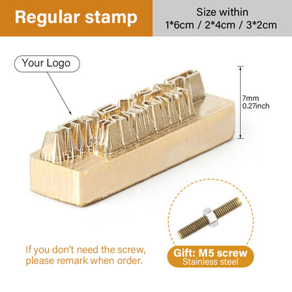 Customized Leather Brass Stamp Custom Logo Copper Mold | WUTA