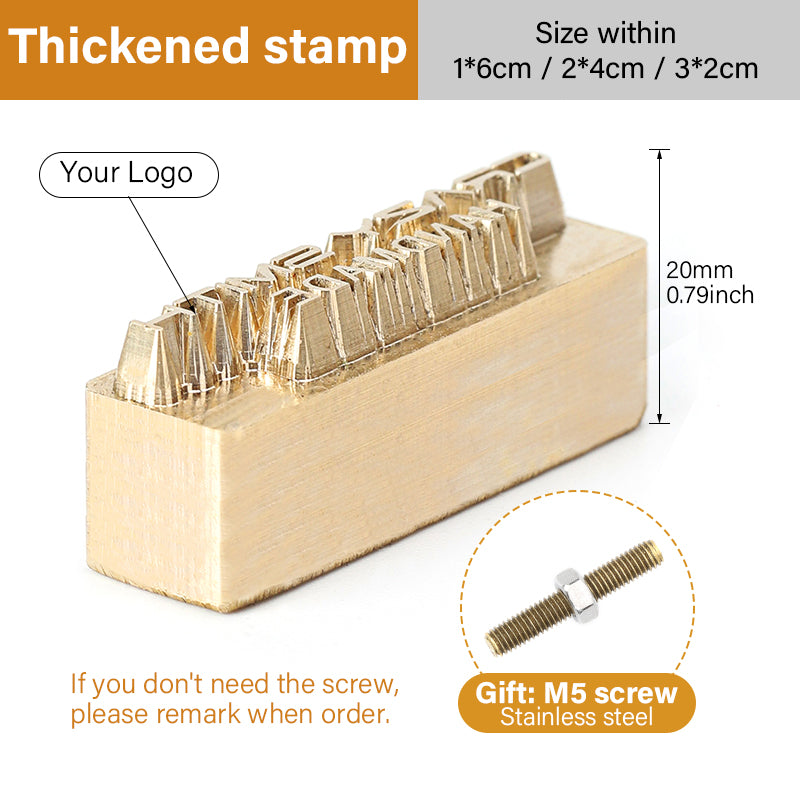 Customized Leather Brass Stamp Custom Logo Copper Mold | WUTA