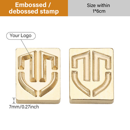 Customized Leather Brass Stamp Custom Logo Copper Mold | WUTA