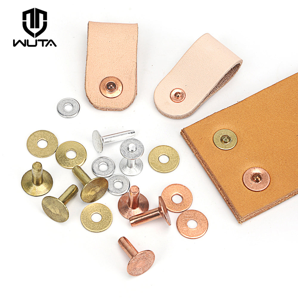 50/100 Set Solid Brass Rivets&Burrs Studs Permanent Tack Fasteners |WU ...