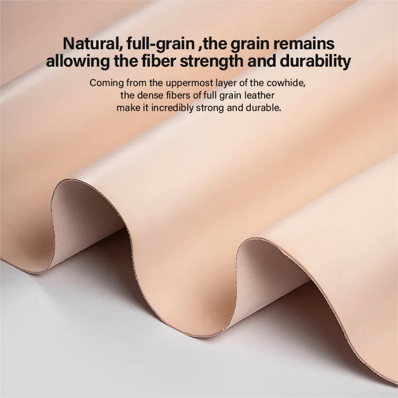 Full Grain Natural Vegetable Tanned Cowhide Leather | WUTA