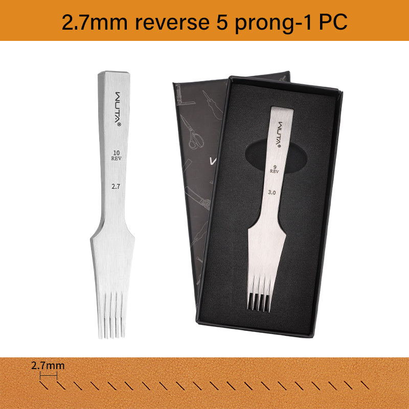 3.0 Leather Chisel French Style Pricking Iron Die-steel Leather Punching Tool |WUTA