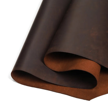 Premium Full Grain Vintage Pull-Up Cowhile Crazy Horse Leather | WUTA