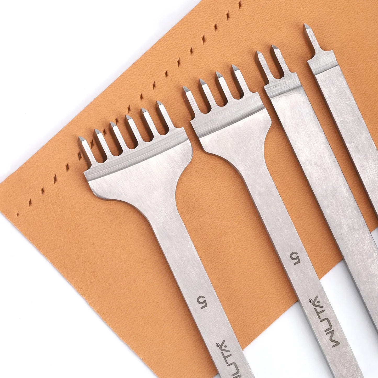 High Polished Leather Chisel Tool Diamond Thorn Iron Hole Punch| WUTA