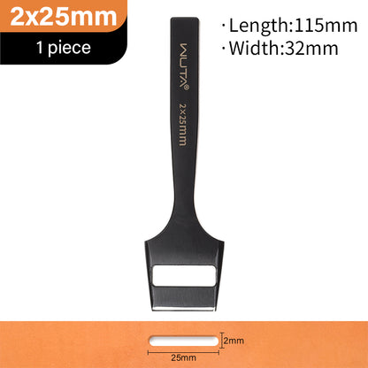 WUTA Leather Belt Hole Puncher Oval Hole Strap Watch Band Flat Punches Heavy Duty Oblong Punch Tools