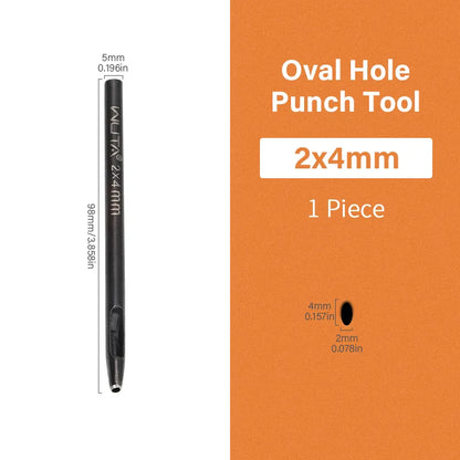 Oval Hole Punch Leather Punching Craft Sharp Strike Drill Tools | WUTA