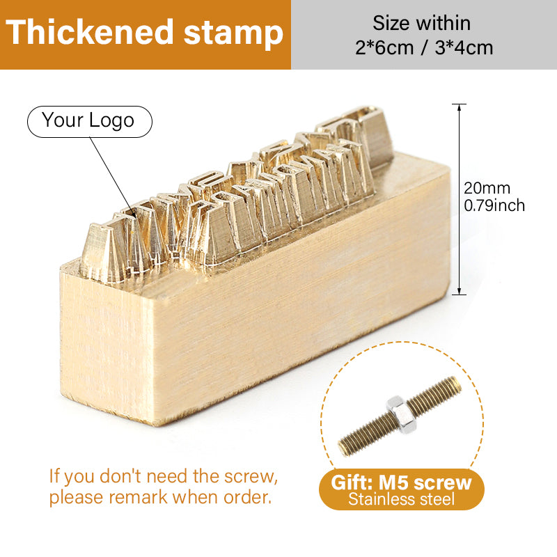 Customized Leather Brass Stamp Custom Logo Copper Mold | WUTA