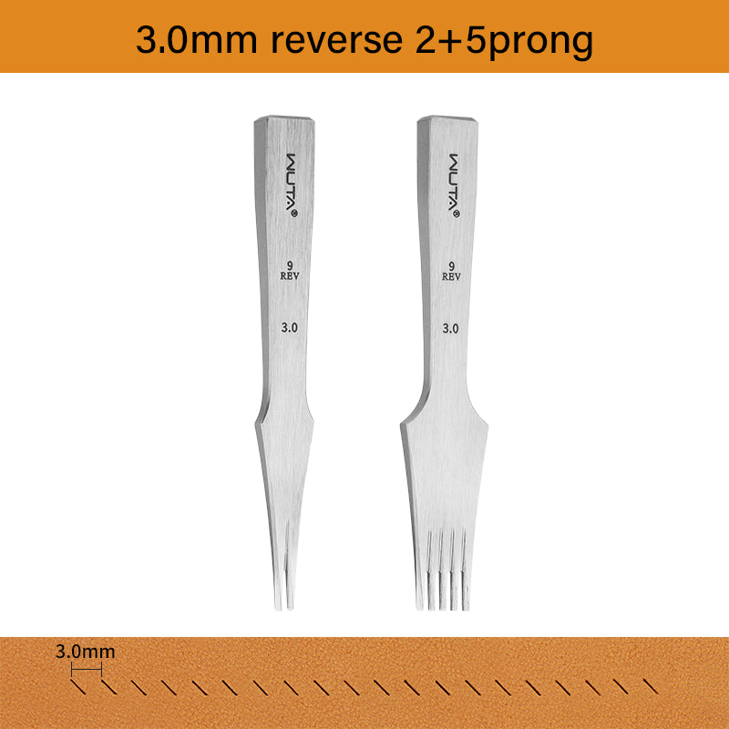 3.0 Leather Chisel French Style Pricking Iron Die-steel Leather Punching Tool |WUTA
