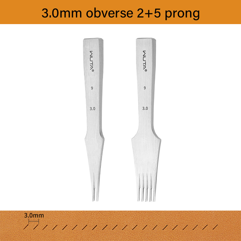 3.0 Leather Chisel French Style Pricking Iron Die-steel Leather Punching Tool |WUTA