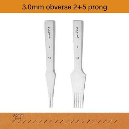 3.0 Leather Chisel French Style Pricking Iron Die-steel Leather Punching Tool |WUTA
