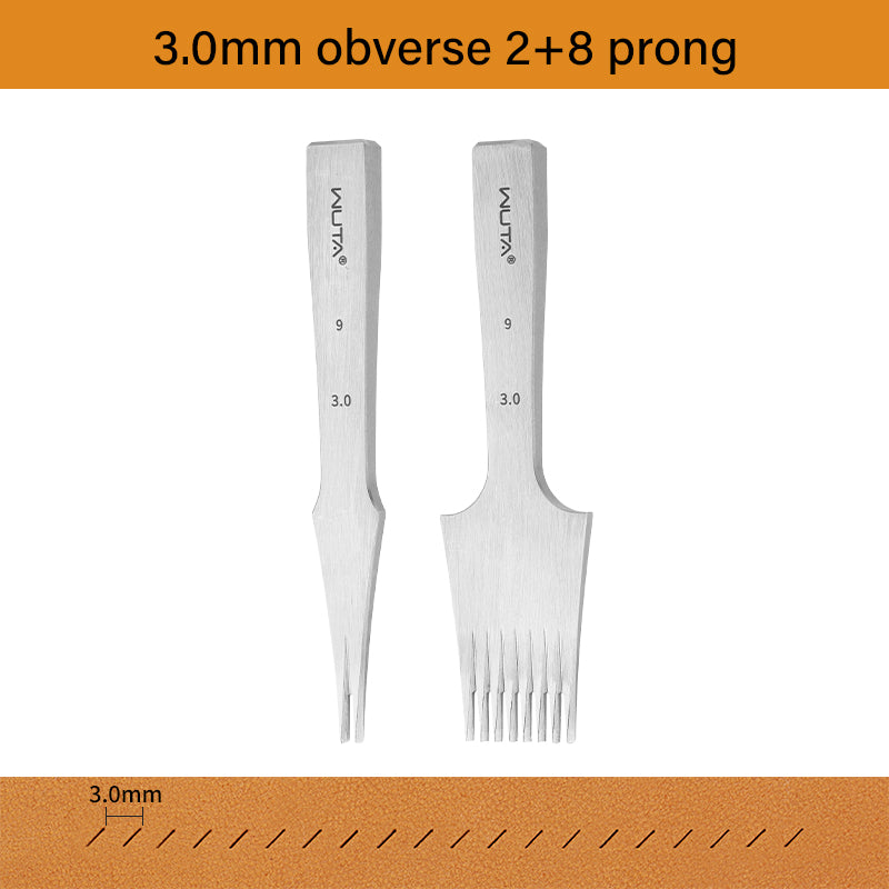 3.0 Leather Chisel French Style Pricking Iron Die-steel Leather Punching Tool |WUTA