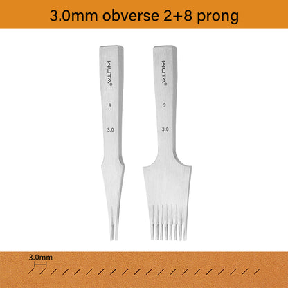 3.0 Leather Chisel French Style Pricking Iron Die-steel Leather Punching Tool |WUTA