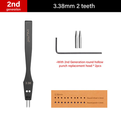 2nd Generation Removable Round Circle Leather Hole Punch | WUTA